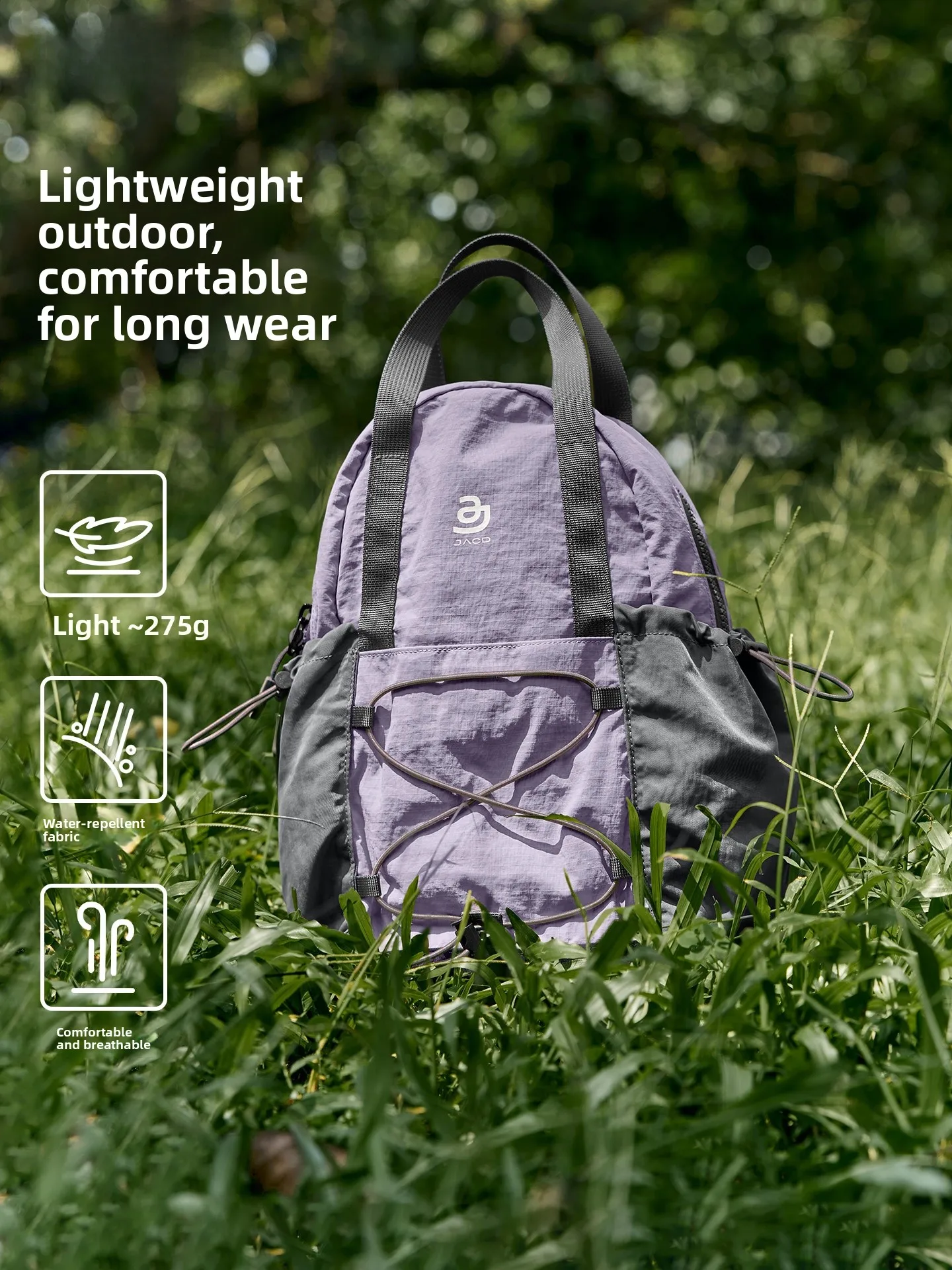 NEAK Women's Outdoor Travel Backpack Lightweight High Aesthetic Value Ultra-Light Small Hiking Bag Mountain Climbing Bag