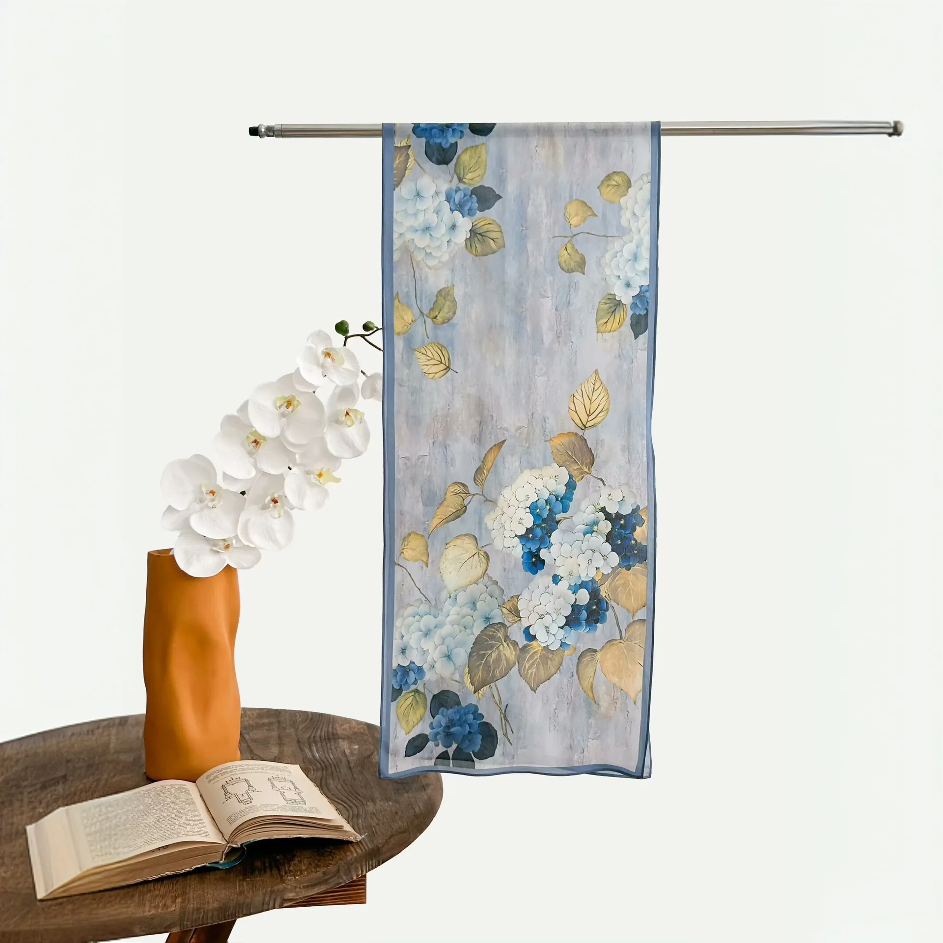 Scarf for Women 2025 Spring and Summer All-Match Plant Flower Printing Long Sunscreen Shawl Dual-Use