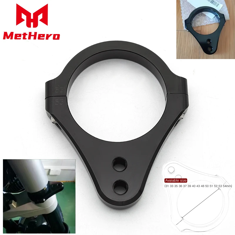 Aluminum Universal Steering Damper Motorcycle Damper Bracket Support Holder Black 27 29 30 31 32 33 34 -38 39 40 48 50 53 54 mm