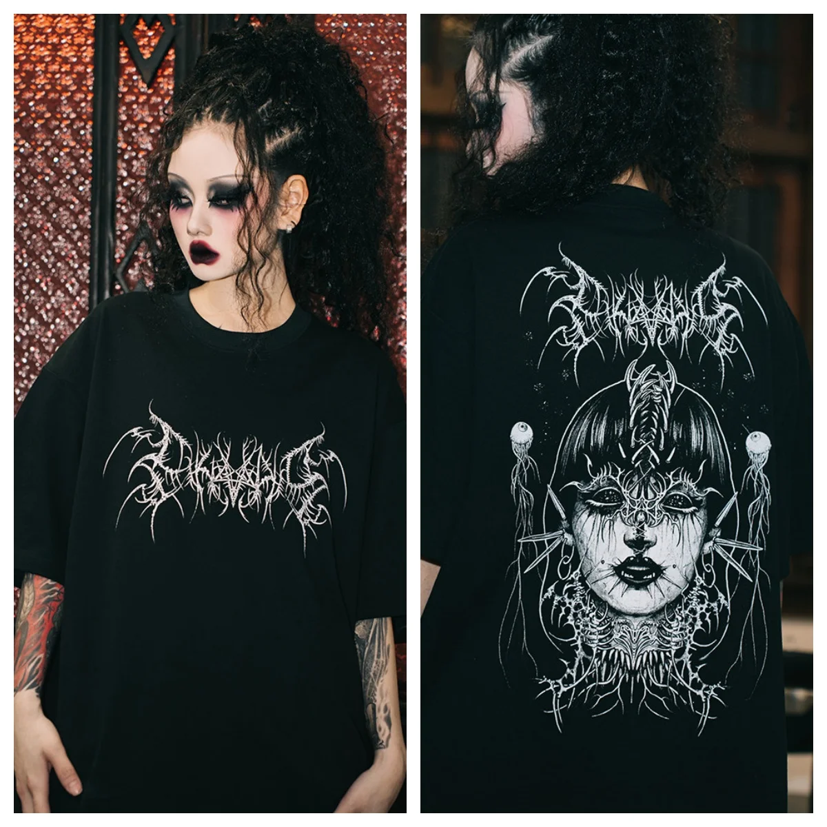 Tattoo Dark Tattoo Creative Art Retro Style Summer Casual T-Shirt Men's and Women's Luxury Brand Top 2026 New Art Logo