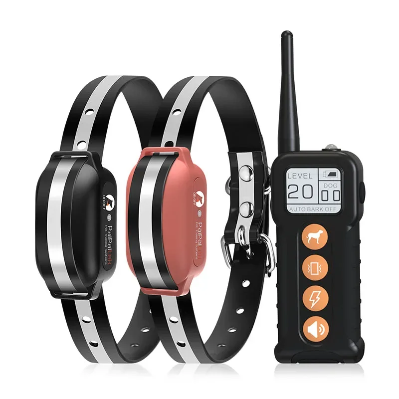 

New Dog Training Device over 1000m for Large Hunting Police Dog automatic Anti Barking Collar Remote Control Barking Stop Device