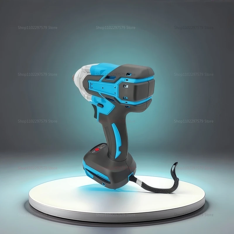 Llave de impacto inalámbrica, herramienta eléctrica sin escobillas, alto par, recargable, de mano para construcción y reparación de automóviles