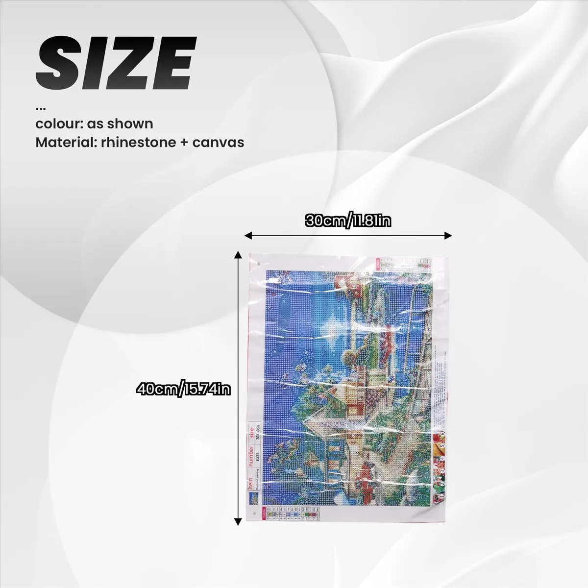 

AA91 DIY 5D Diamond Painting Landscape Lodge Full Drill Round Home Decoration Embroidery Picture Handcraft Art Kit