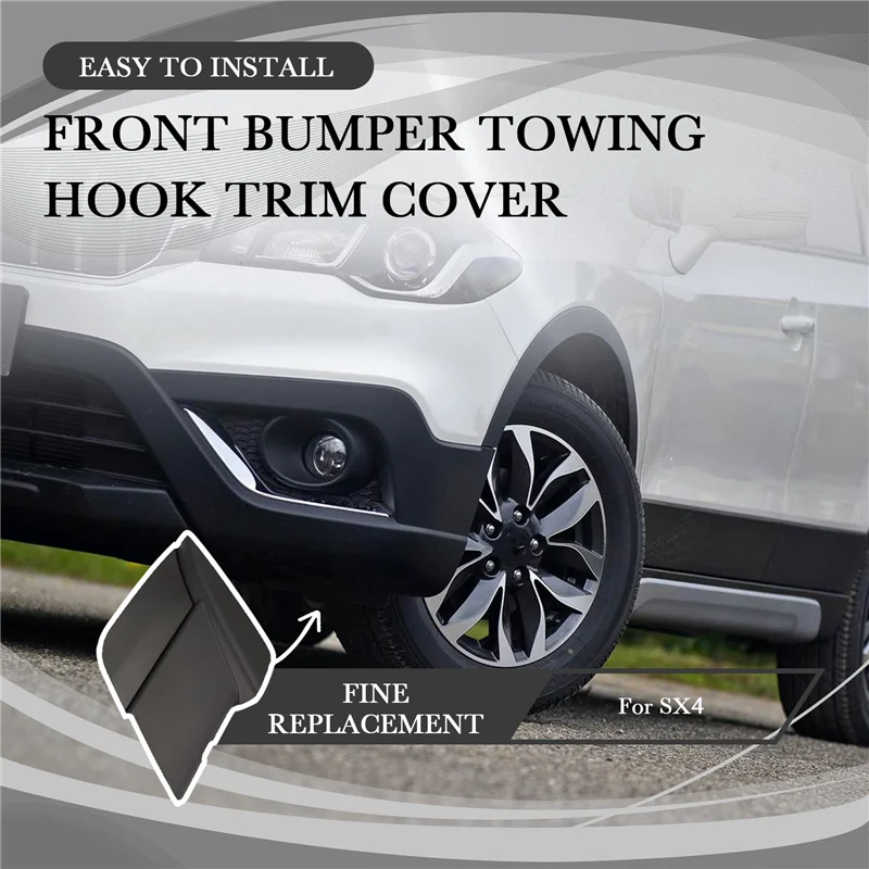 

Крышка фаркопа переднего бампера, крышка прицепа для Suzuki S-Cross SX4 S Cross Facelift 2016 2017 2018 2019 2020-A14Z