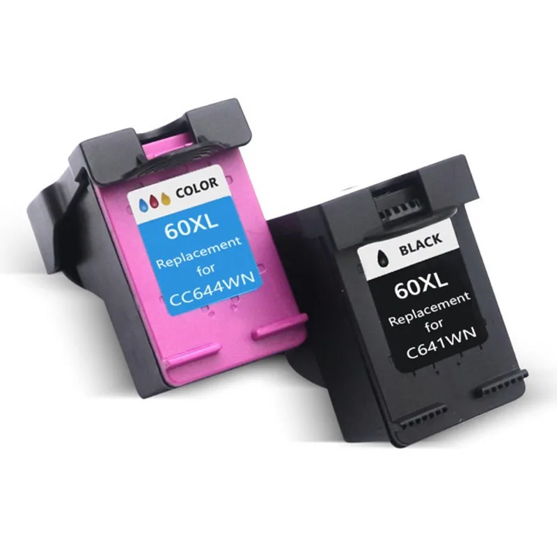 Magic Hero 60XL Compatible Ink Cartridge 60 60XL For HP 60 XL Ink Cartridges DeskJet D2530 D2545 F2430 F4224 F4440 F4480 Printer