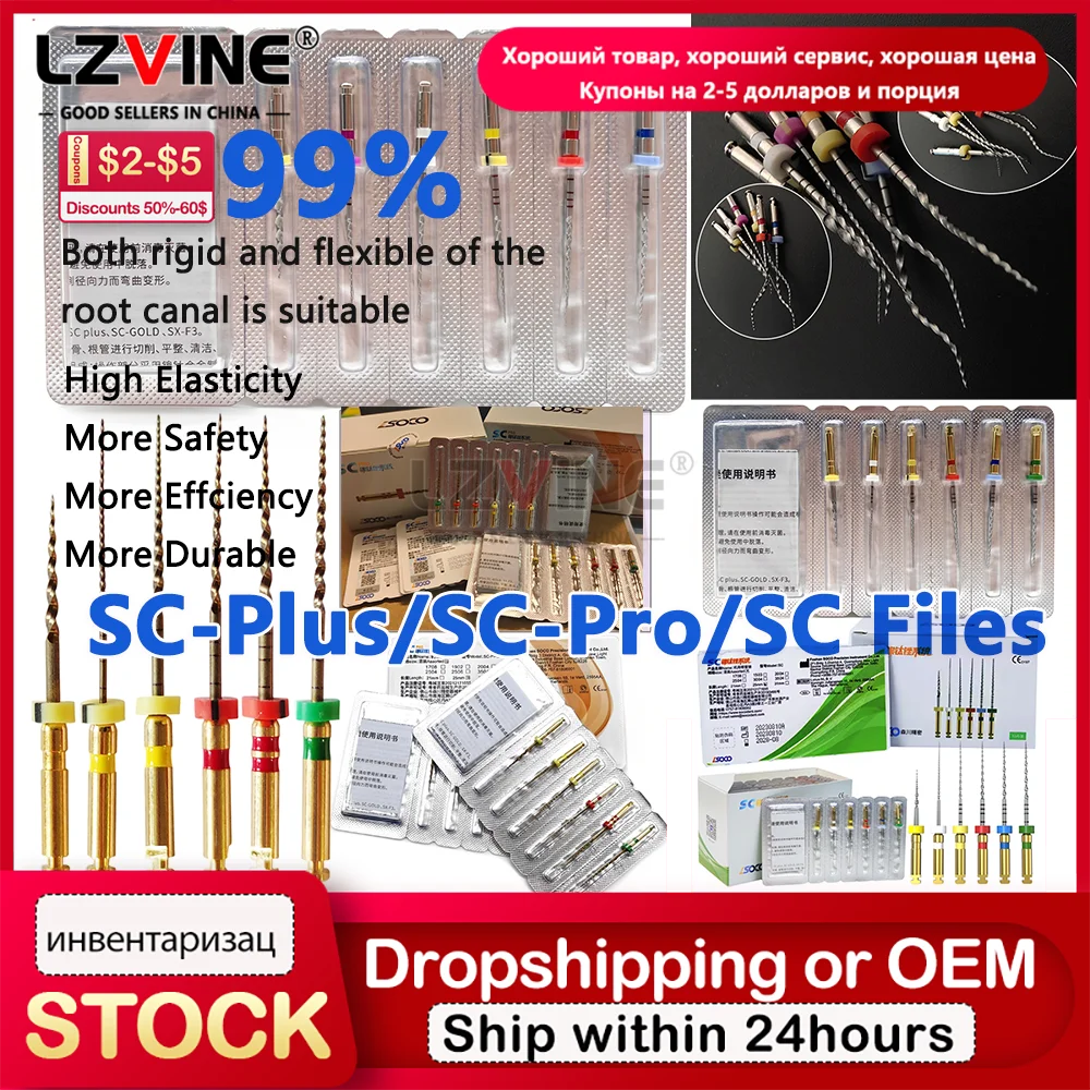 

Dental Endo Files Coxo SOCO SC Plus Root Canal File Heat Activated Rotary Taper Endodontic File Flexible Dentist Instrument 25mm