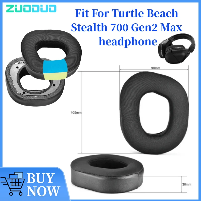 

ZUODUO Earphone pads For Turtle Beach Stealth 700 Gen2 Max replacement pink Earpads headphones Earmuffs Soft Memory Foam Pads