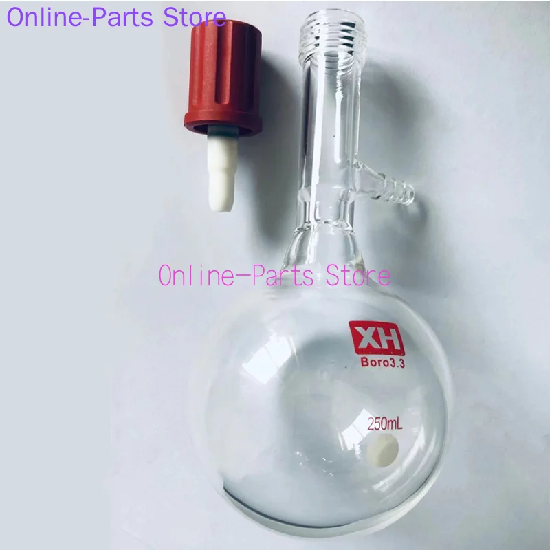 Tubular Solvent Storage Flask with Tetrafluoron All-pack High Vacuum Valve Seal Tube Schlenk Tube Reaction Flask