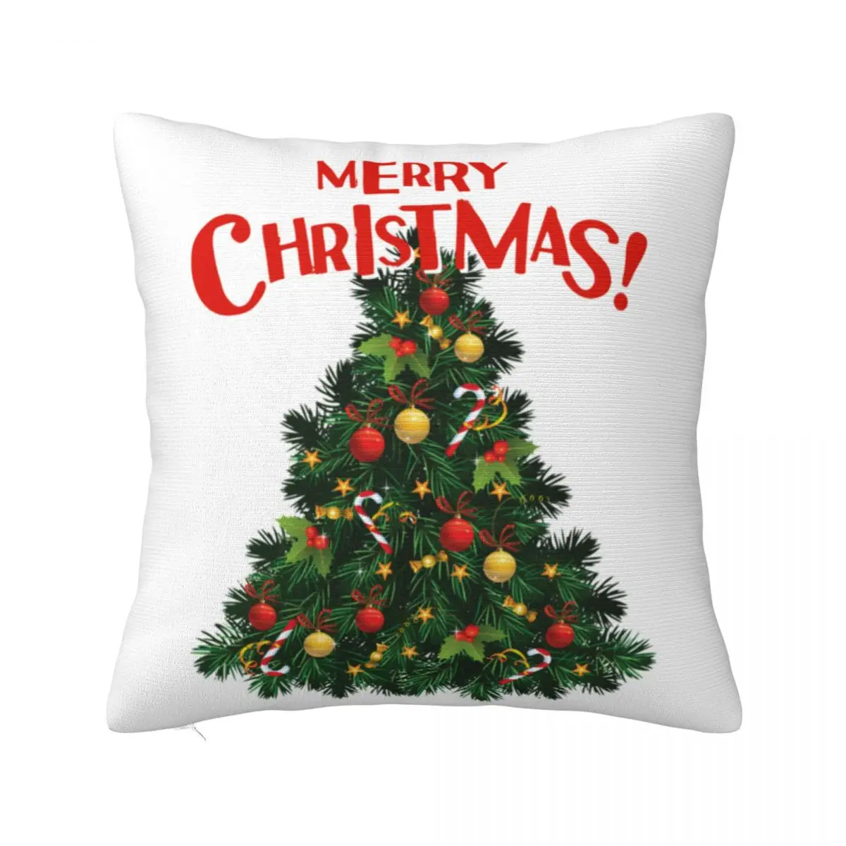 

Merry Christmas Tree Pillow Cover Holiday Xmas Gift Polyester Pillow Case Cushion Cover Novelty Pillowcases For Home Decoration