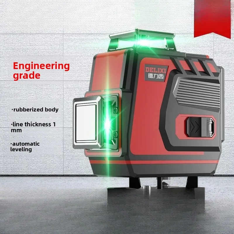 2/4D Professional Laser Level 8/16 Lines Horizontal and Vertical with Remote Control 360°Self-leveling Laser Levels
