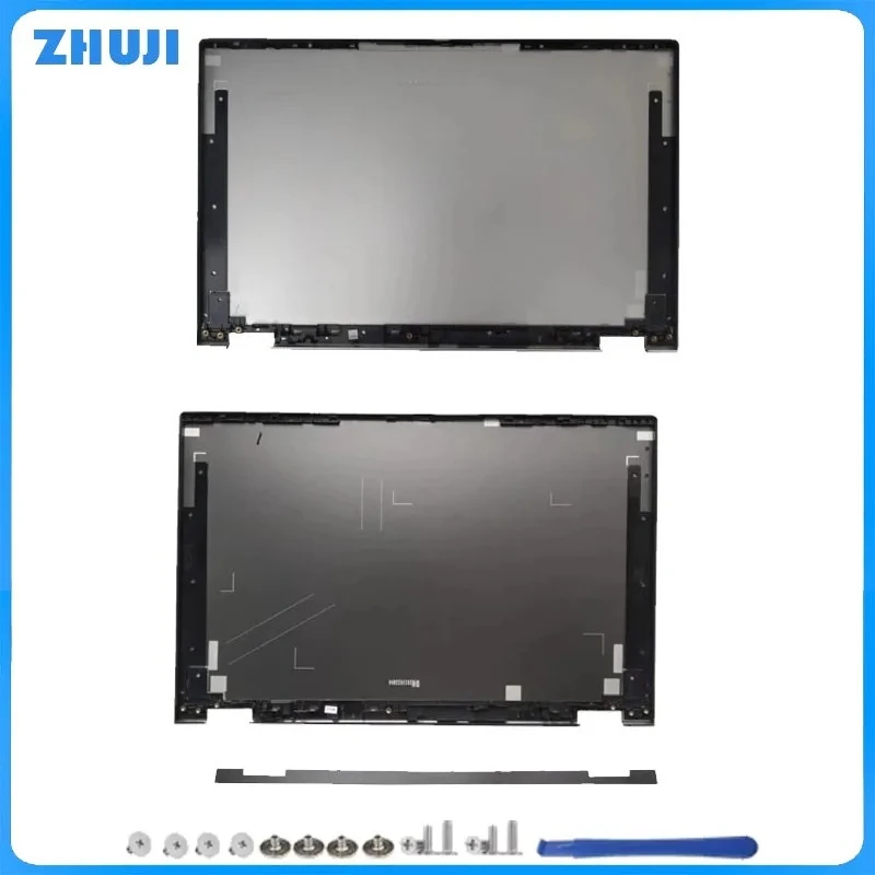 Replace Cover Laptop LCD Screen Back Top Cover Hinge Cover Case Silver/Gray For Flex 5-15ITL05 5-15IIL05 5-15ALC05 Yoga C550-15