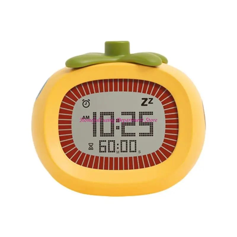 Tomato Digital Timer Alarm Clock with LED Display for Classroom, Office
