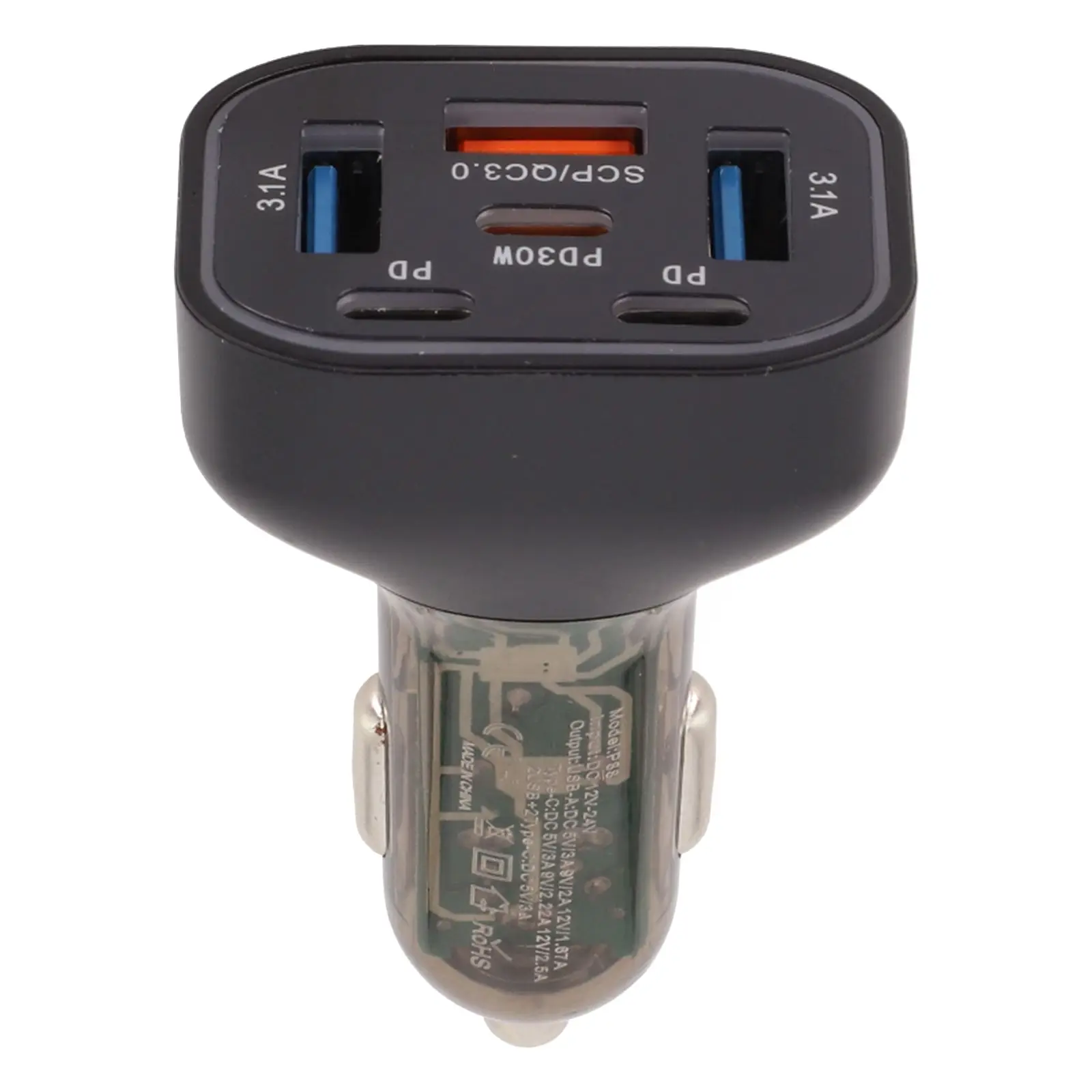 For Family Travels 3USB+3PD Charger Car Charger For Car Travels Broad Compatibility Efficient Charging Station