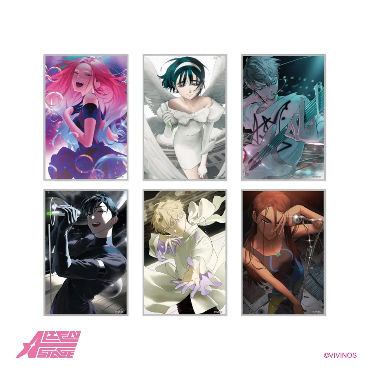 Official Anime Alien Stage Mizi Sua Till ivan Cosplay Acrylic Q Version Couple Scene Stand Model Badge Color Paper Gift
