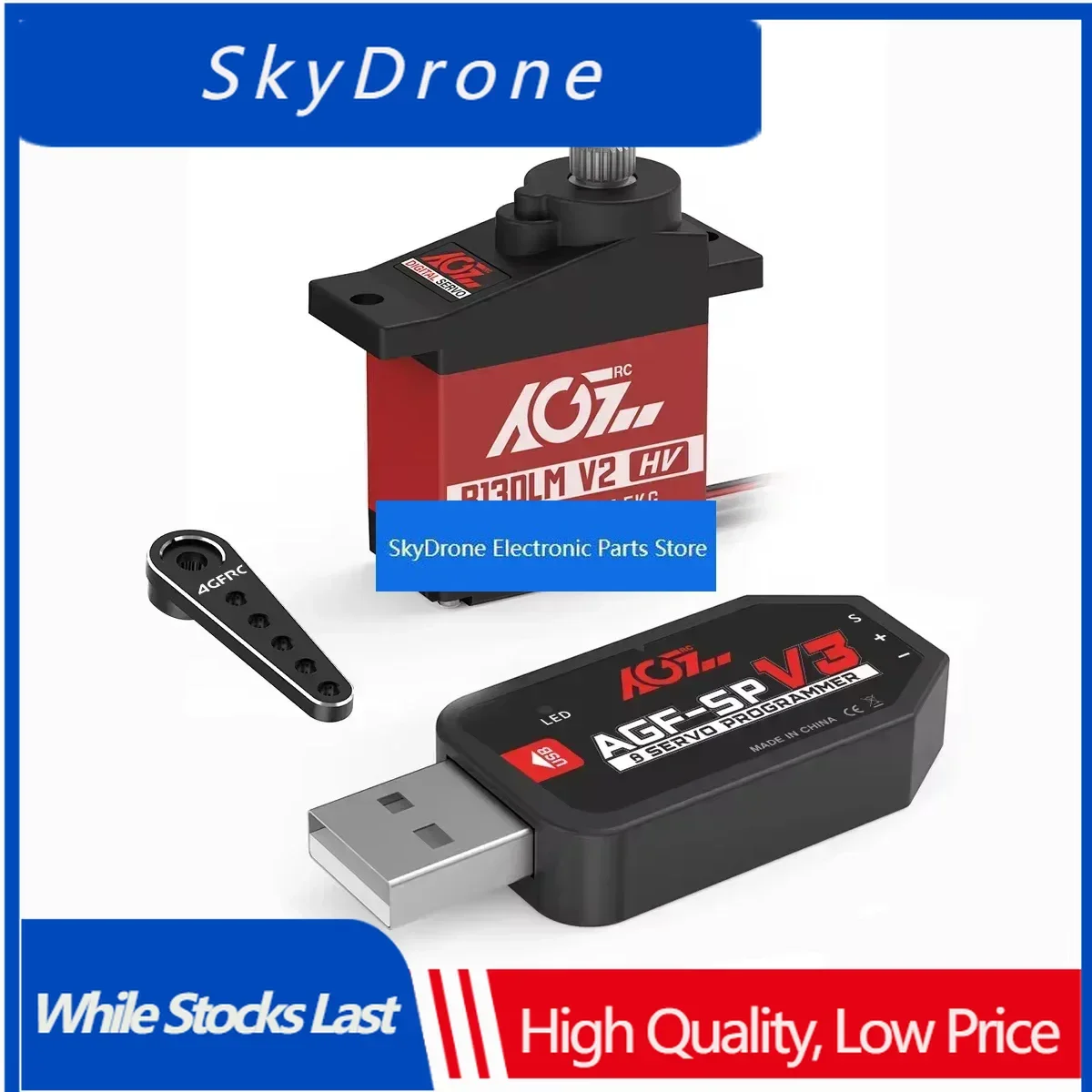 SkyDElAGFRC B13DLM V2 4.5KG High Torque Upgrade Titanium Gear 6.0V Digital Micro Servo For 1/14 1/24 1/28 Mini RC Car Crawler Pl