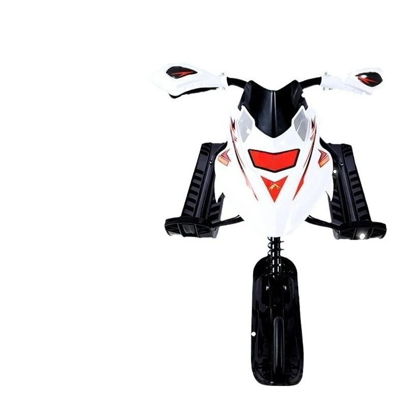 

New children's snowmobile with brake ice bike, non powered adult sled ski bike, plow ice bike