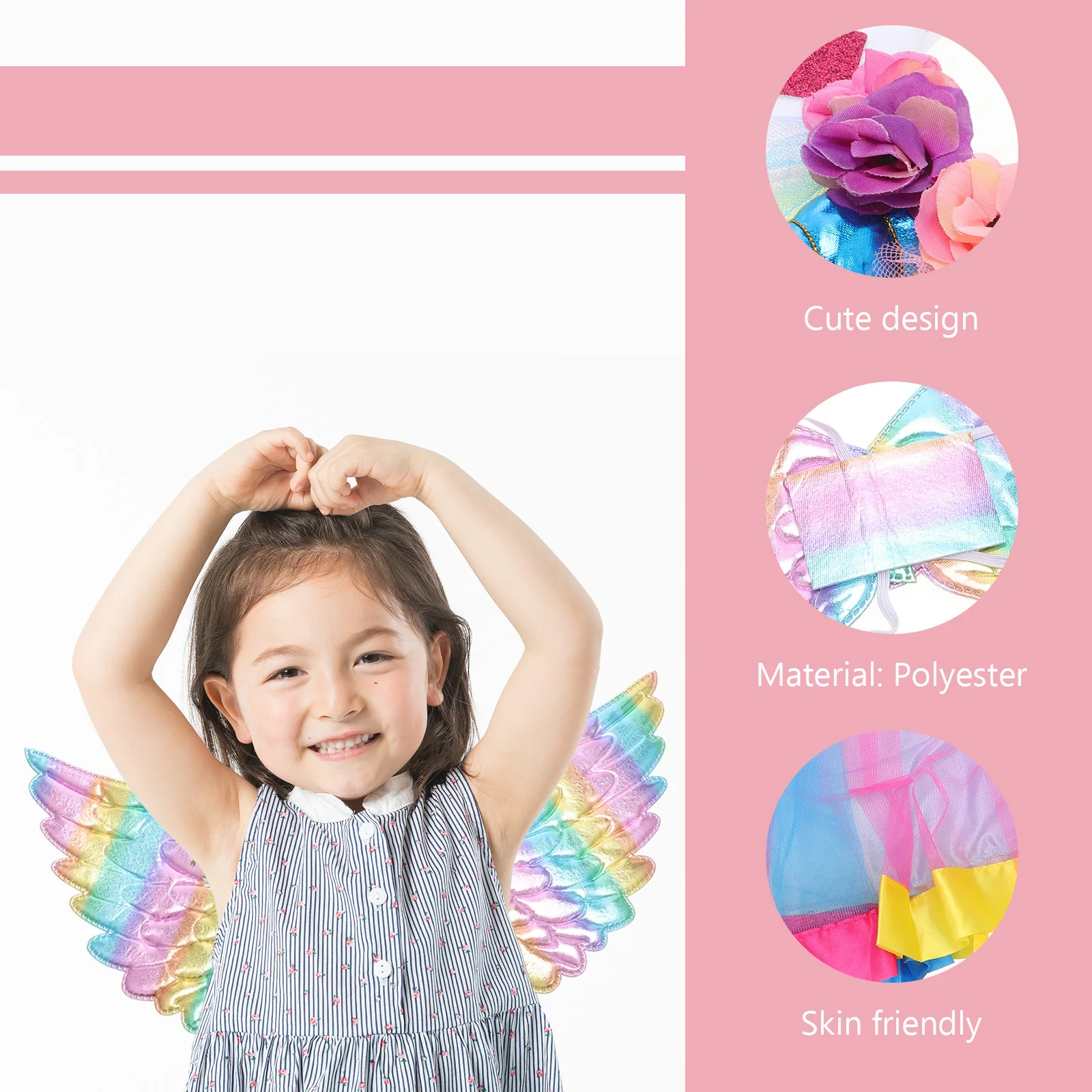 Zestaw Kostiumowy Śmieszna Tiulowa Spódniczka Opaska na Głowę Ubrania na Imprezę Świąteczną dla Dzieci Strój do Cosplayu dla Dzieci na Występy