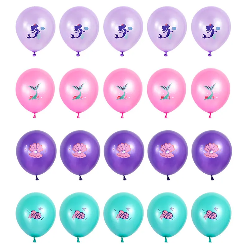 

10Pcs Mermaid Party Balloon Decoration 12inch Latex Balloon Kids Gift Mermaid Girl Birthday Decor Supplies Baby Shower