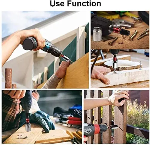 Bộ 3 Máy Khoan Ổ Cắm Adapter Bộ Chuôi Lục Giác Tác Động Driver Ổ Cắm Adapter Ổ Cắm 1/4 "3/8" 1/2 "Tác Động Điều Khiển Adapter