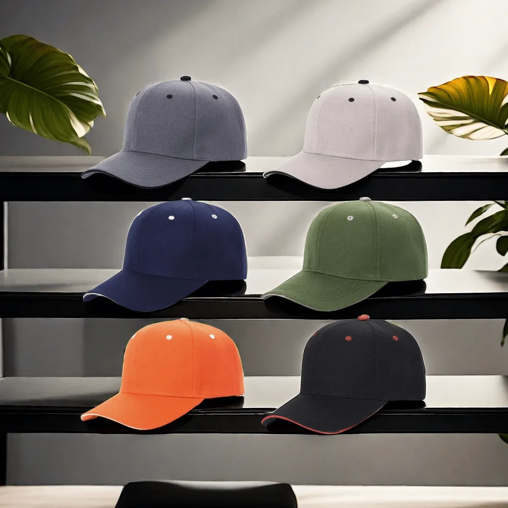 6 Pcs stylish unique colors baseball Hats