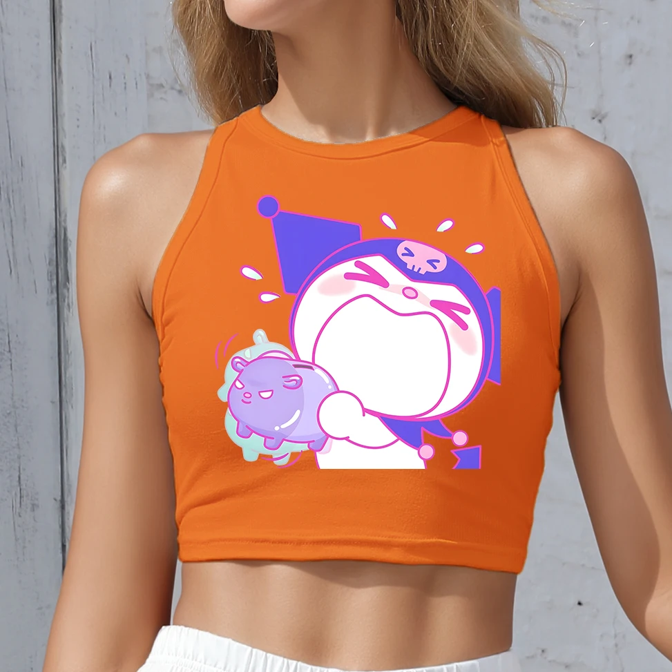 

Women's Tank Top O Neck Tank Top Soft Tees for Sweet Casual Fashion Street Wear Sexy Hot Versatile Crop Tops for Women