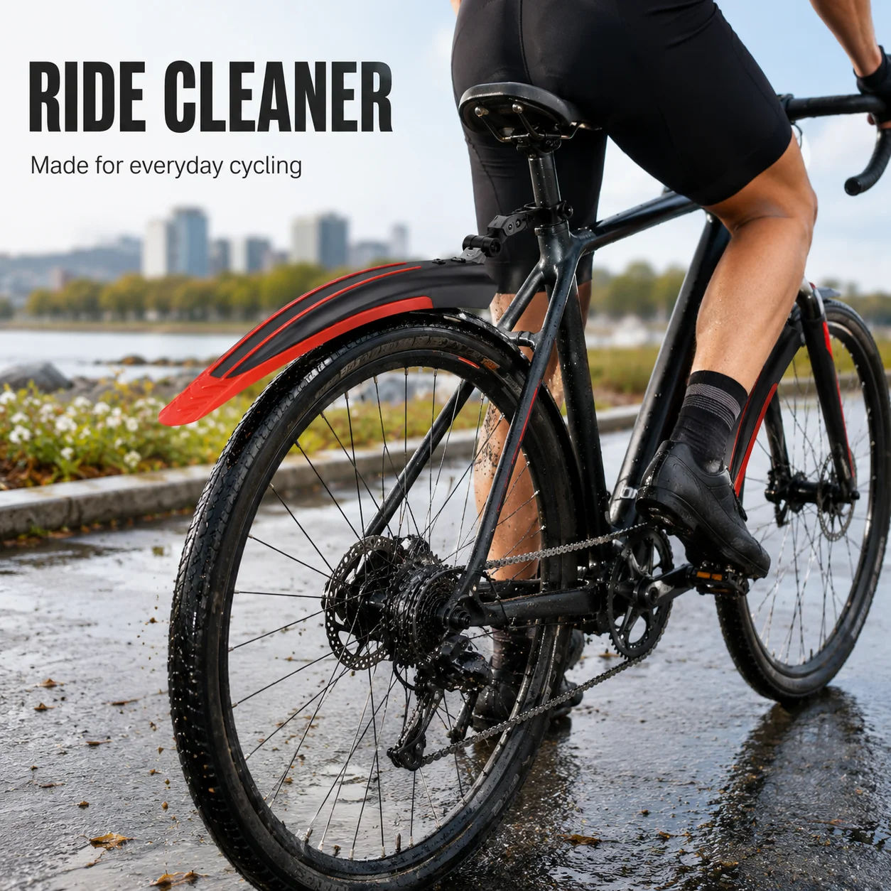 PINMOAP 2PCS Bicycle Mudguard - Cycling Commute Rain recension och pris
