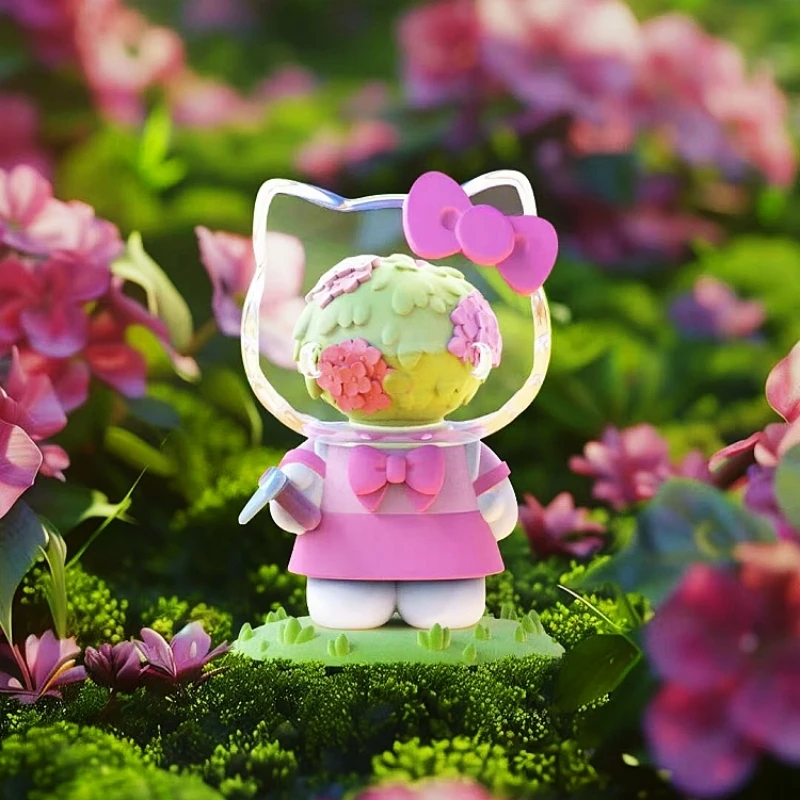 

Hello Kitty And Flower Series Blind Box Trend Cute Girl Gift Desktop Ornaments Decorative Doll Figure Birthday Gift