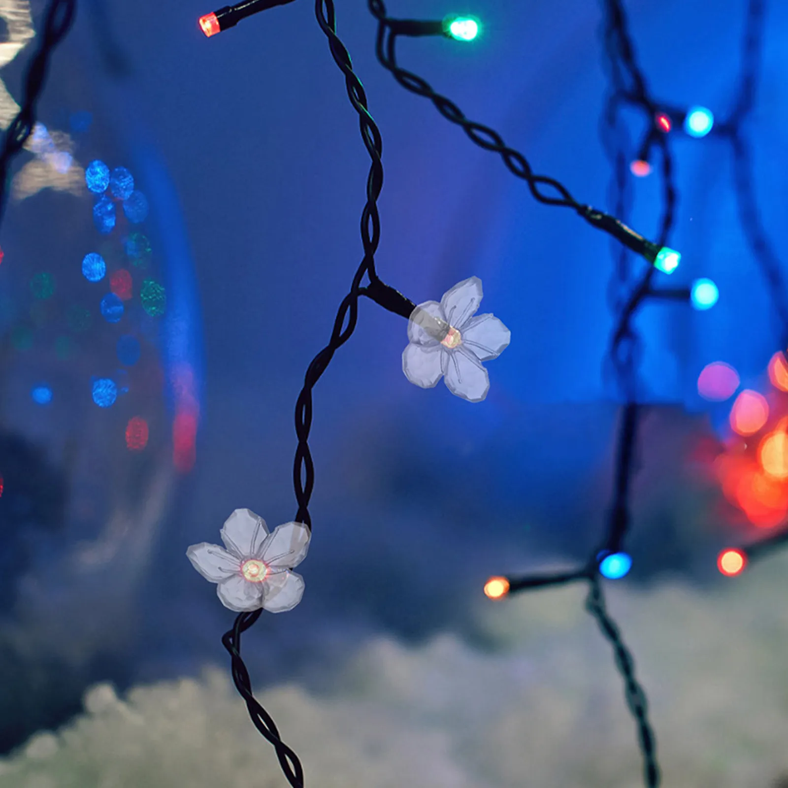 100-個桜-led-ストリングライトシェードプラスチックランプシェード交換用ミニ電球寝室パーティー結婚式装飾