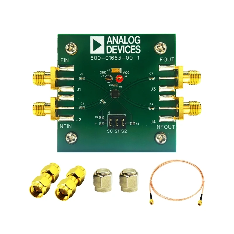 

HMC862A Evaluation Board Low Noise High Frequency Programmable Divider 0.1-24 GHz for Broadband Communication Systems H8WD
