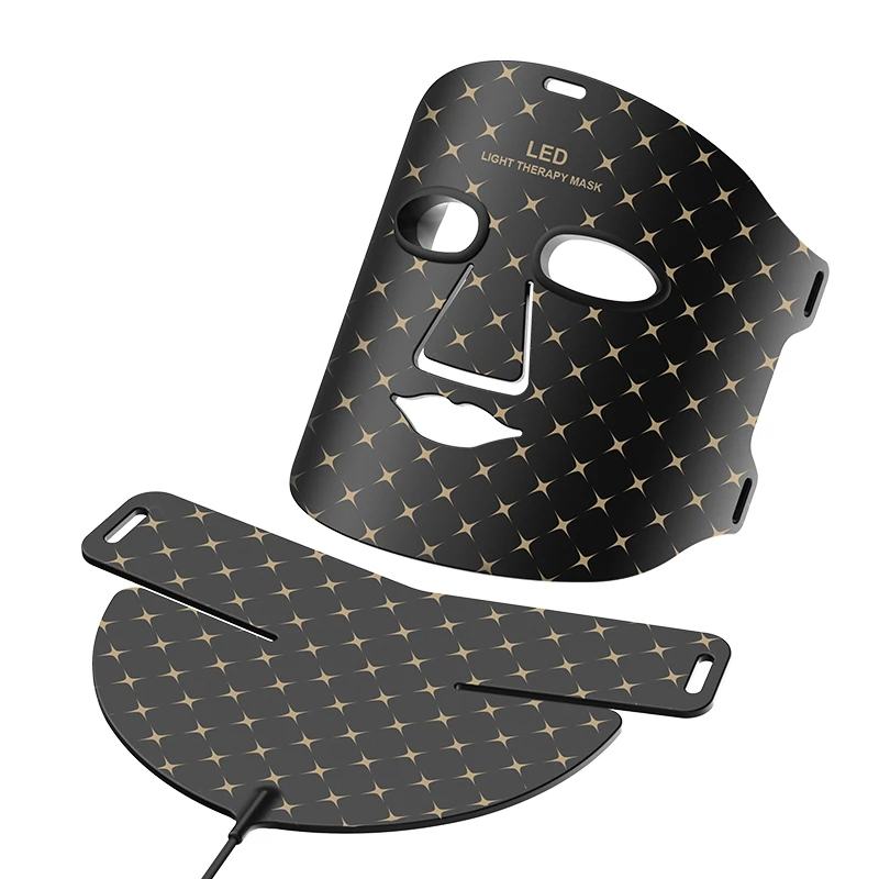 1072nm Red Blue Infrared Light Therapy Beauty Mask With Silicone LED PDT Red LED Facial Mask for Skin Care
