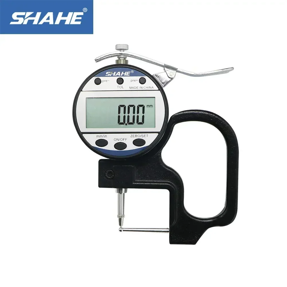 

0-10 0.01mm Digital Micrometer Thickness Gauge Leather Thickness Fast Dispiay Data For Large LCD Screeen Tube Thickness Gauge