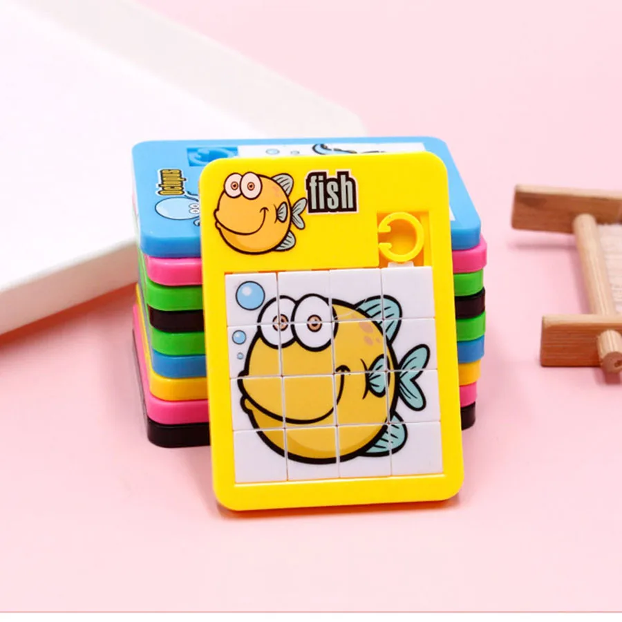 Cadong-子供向けのスライディングジグソーパズル,16グリッドの迷路パズル,小さなおもちゃ,子供向けの学校ギフト,減圧