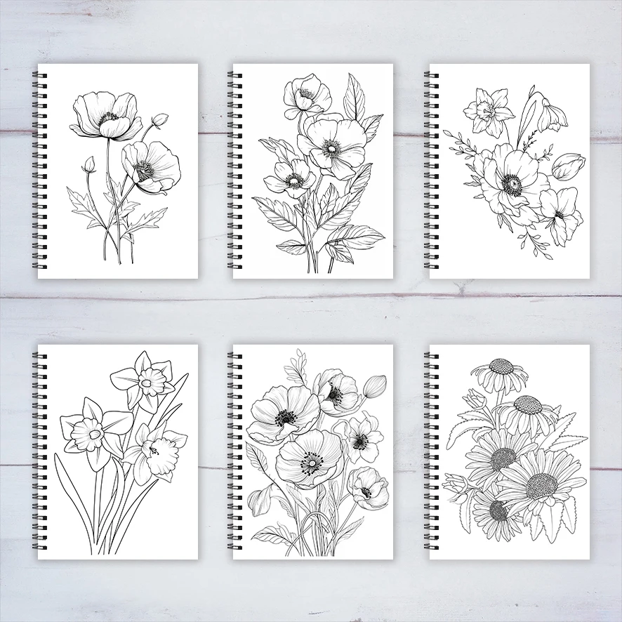 Coloring Book for Adults - 8.3x 11.2 Inch 22 Page Coloring Book - Helps Reduce Stress and Ease Emotions