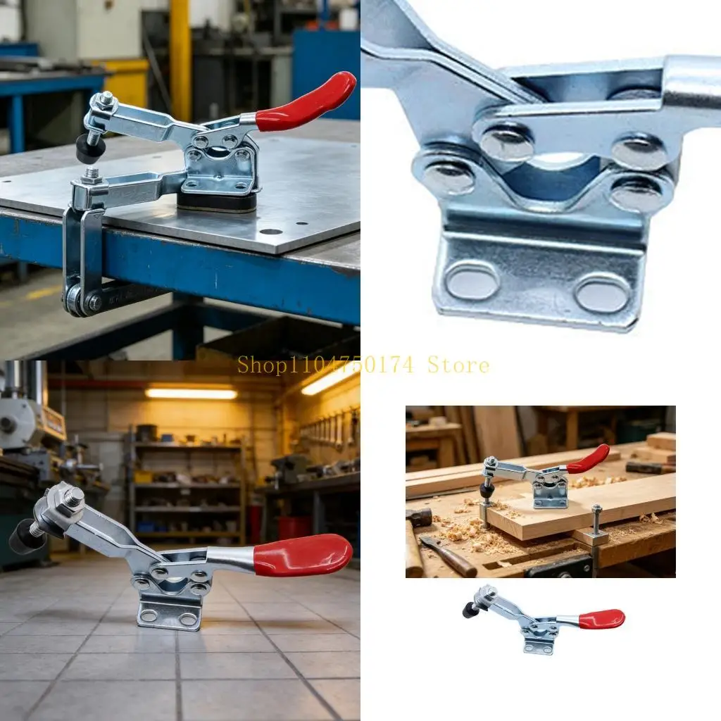 2Pcs Horizontal Toggle Clamp 500lbs Holding Capacity Workbench Positioning Tool top sale