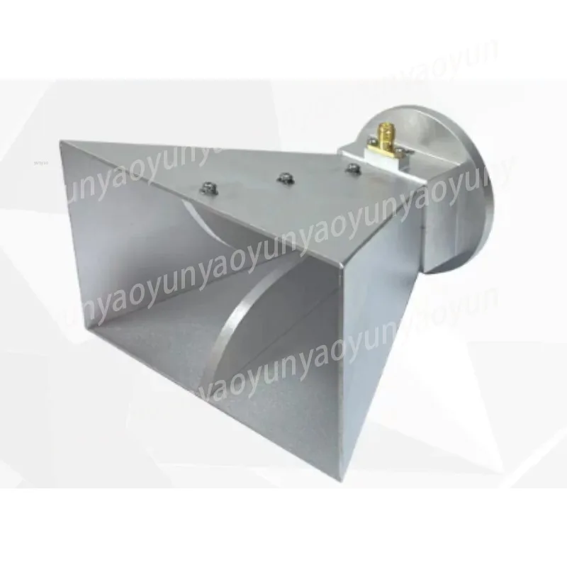 1.6~ 12GHz Standard Gain Horn Antenna, 5~ 16dBi Dual Ridge Microwave Test Antenna, Covering C/X/Ku/Ka Frequency Band