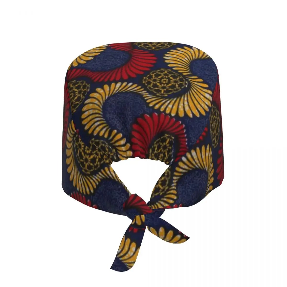 Custom Ankara African Pattern Scrubs Cap Surgical Hats Men Women Africa Ethnic Operating Room Cap Operator Hats Lab Works Hat view 2