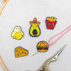 Magnetic Needle Minders for Cross Stitch Cute Avocado Sewing Magnet Needle Keeper Finder Embroidery Accessories Needle Nanny
