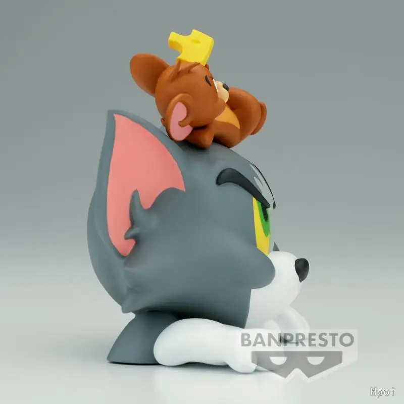 Bandai Original Tom and Jerry Miękka gumowa lalka vol.1 Anime Figurka akcji Zabawki dla chłopców Dziewczynki Dzieci Prezenty urodzinowe Model