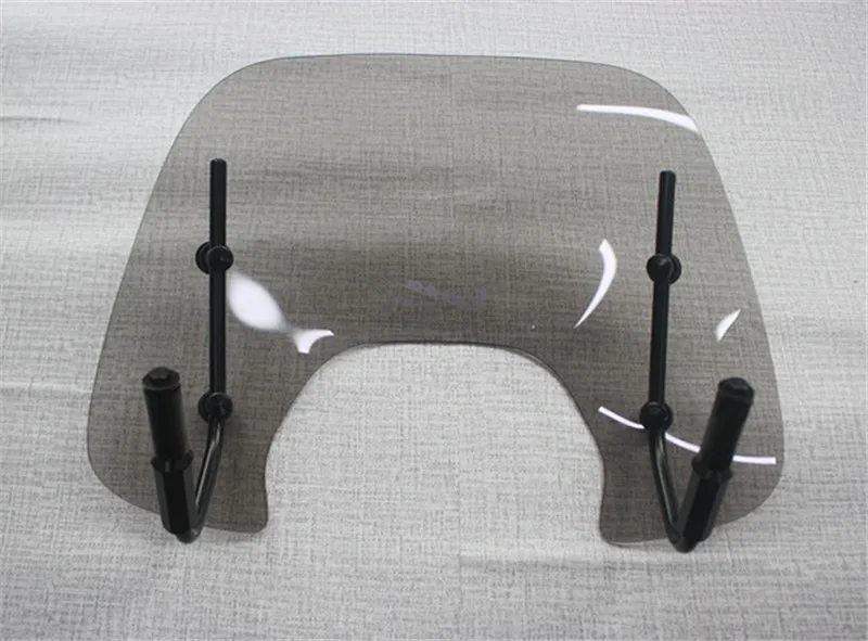 Smoke Motorcycle Windshield Wind Deflectors Windscreen For Vespa primavera With Fitting Kit