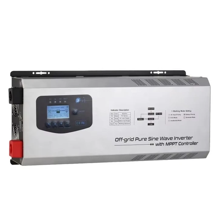 

Hybrid solar inverter 5KW 12V 110V 220V 48V with remote control and external battery