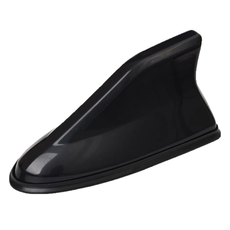 Universal Carbon Fiber Look Car Roof Top Mount Shark Fin Aerial Antenna Toppers Auto Radio AM FM Antenna Signal Amplifier Aerial - view 4