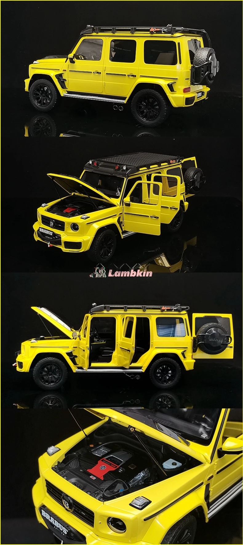 AlmostReal AR 1/18 benz-G63 modified Barbos G800 alloy car model collectible gift ornament miniature