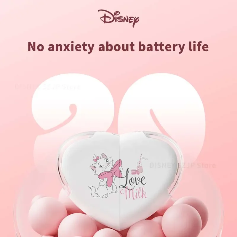 ديزني K520 على شكل قلب للتدوير سماعة لاسلكية تعمل بالبلوتوث سماعات HIFI الصوت سماعات التحكم باللمس سماعات الأذن سماعات الألعاب