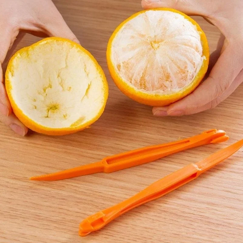 Portable Orange Peeler Plastic Citrus Peeling Knife Wire Stripper Peeling Tool Kitchen Tool