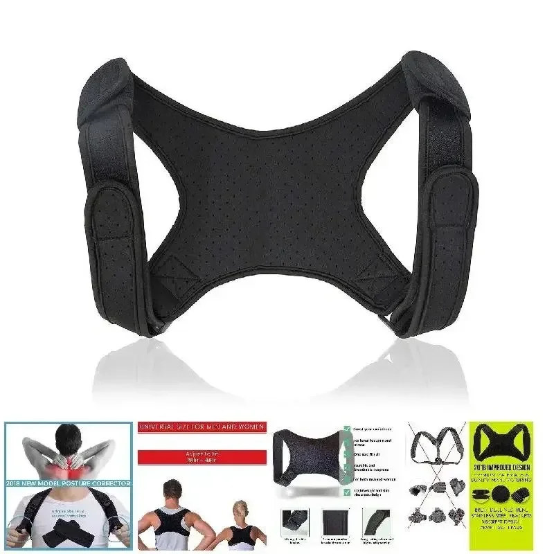 Ceinture de posture ajustable pour hommes et femmes, dispositif de correction de la clavicule, dos invisible, anti-bossu assis