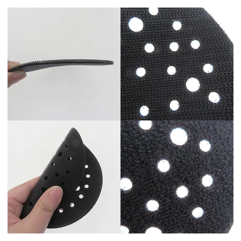 2 Pcs 5 Inch 44 Holes Hook and Loop Protective Pad for Random Orbital for Polishing and Sanding Wood Metal Multi-Hole Pad Guard