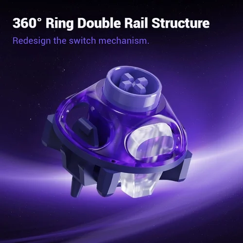 Imagen 2 del producto Nuevo interruptor magnético GravaStar UFO sonido Clacky profundo intercambio en caliente 40gf interruptores lineales magnéticos para teclado teclado de efecto Hall