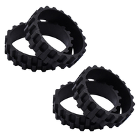 4PCS Wheel Tires Skin For Xiaomi Mijia 1C/2C/3C S5 Series/T6/T7 Robot Vacuum Cleaner Wheels Anti-Slip Replacement Parts-New