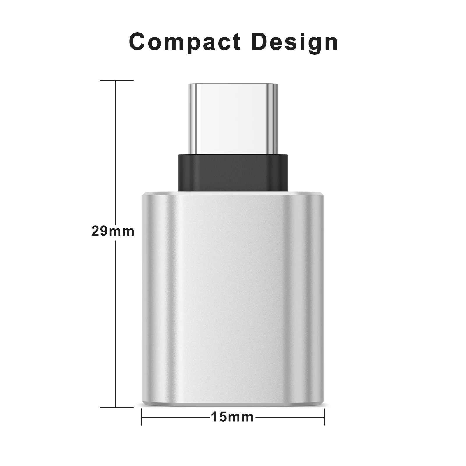 유형 C-USB 어댑터 3.0 USB-C 남성 OTG A 여성 데이터 커넥터(전화 MacBook Pro iPad Mini 6/Pro MacBook Air 유형 C 장치용)