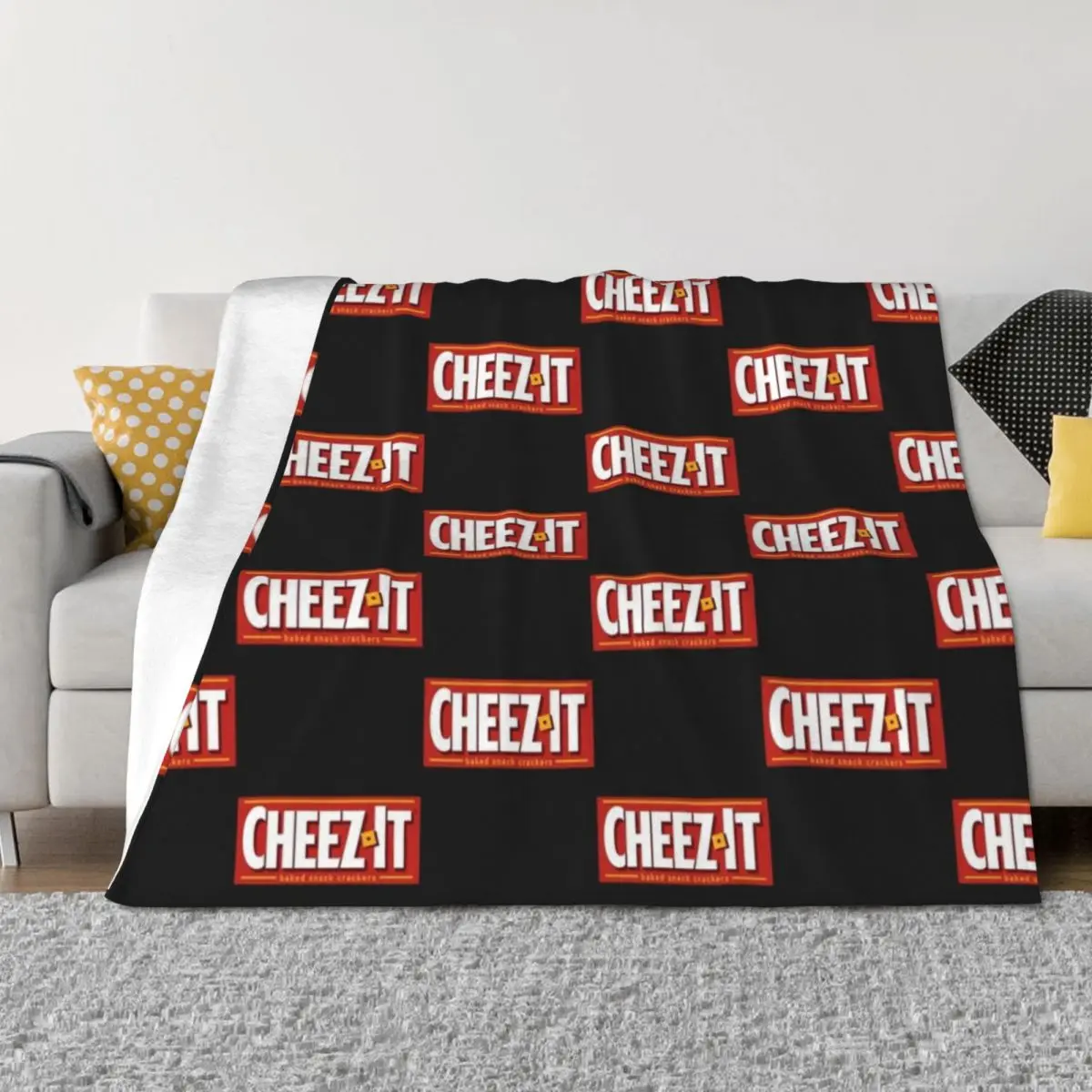Cheez It Logo Throw Blanket Luxury Thicken For Sofa Thin Plaid on the sofa christmas decoration Blankets